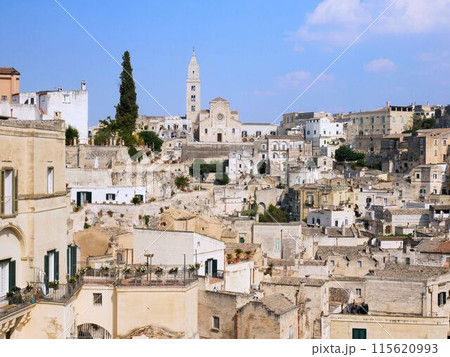イタリアの美しい世界遺産 マテーラの町並み イタリアの美しい世界遺産 マテーラの町並み 115620993