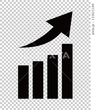 圖表和箭頭插圖說明了商業形象 圖表和箭頭插圖說明了商業形象 115621189