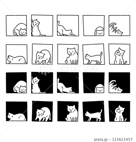cat vector kitten icon square box calico neko pet cartoon character munchkin isolated illustration symbol clip art cat vector kitten icon square box calico neko pet cartoon character munchkin isolated illustration symbol clip art 115621457