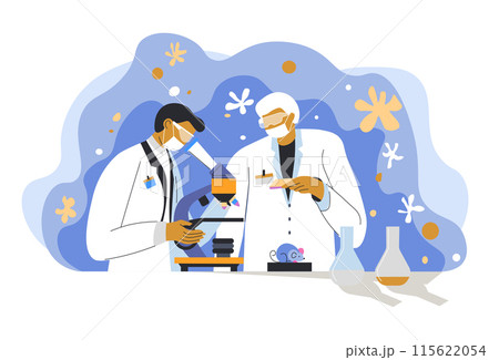 Laboratory Research and Analysis vector 115622054