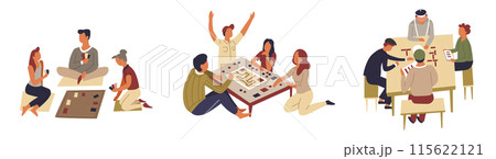 Board Games with Friends vector 115622121