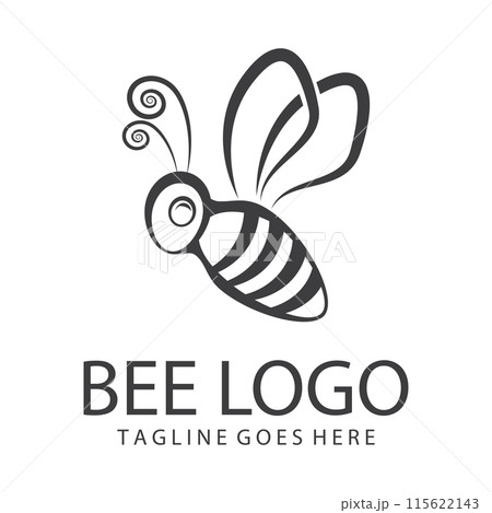 bee icon on the white background 115622143