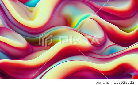 Wave fluid abstract background. Swirl flow liquid lines. Gel texture. 115623322
