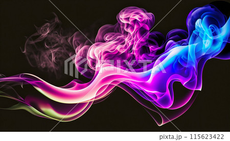 Smok texture of trendy abstract background. Creative flowing dynamic smoky wave. Smok texture of trendy abstract background. Creative flowing dynamic smoky wave. 115623422