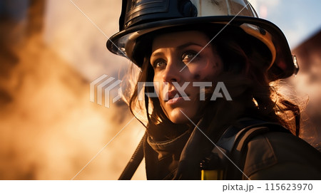 Firefighters are the real heroes, risking their lives to save o 115623970