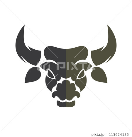 abstract bull logo vector illustrations design icon logo 115624186