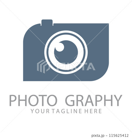 Camera vector logo illustration. Camera vector logo illustration. 115625412