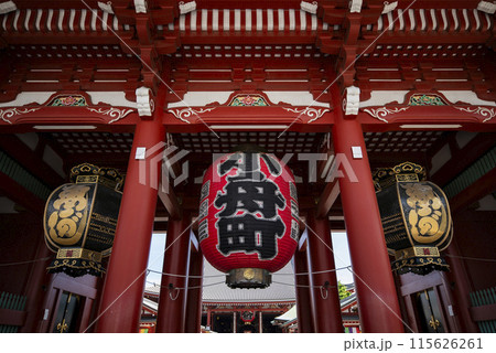 浅草寺宝蔵門(仁王門)小舟町大提灯 東京都台東区浅草 浅草寺宝蔵門(仁王門)小舟町大提灯 東京都台東区浅草 115626261