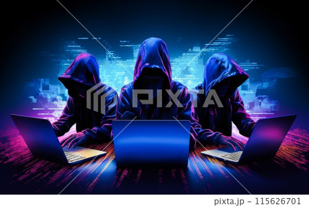 サイバー攻撃の脅威 サイバー攻撃の脅威 115626701