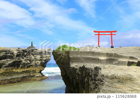 《静岡県》伊豆白浜海岸・エメラルドグリーンの美しいビーチ 《静岡県》伊豆白浜海岸・エメラルドグリーンの美しいビーチ 115628068