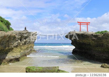 《静岡県》伊豆白浜海岸・エメラルドグリーンの美しいビーチ 115628136