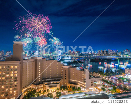東京の空を華麗に彩るお台場花火 東京の空を華麗に彩るお台場花火 115628238