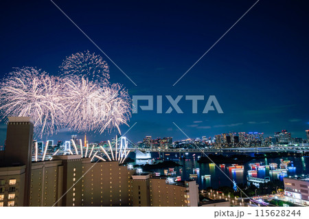 東京の空を華麗に彩るお台場花火 東京の空を華麗に彩るお台場花火 115628244