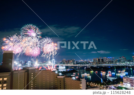 東京の空を華麗に彩るお台場花火 東京の空を華麗に彩るお台場花火 115628248