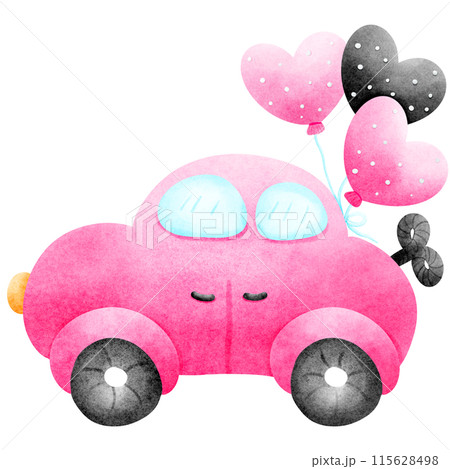 The car is winding in pink. The car is winding in pink. 115628498