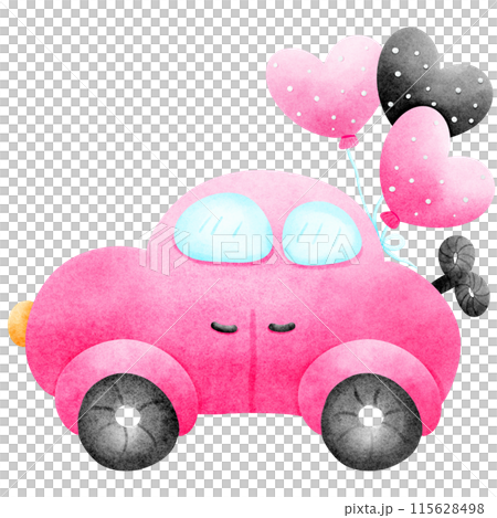 The car is winding in pink. The car is winding in pink. 115628498