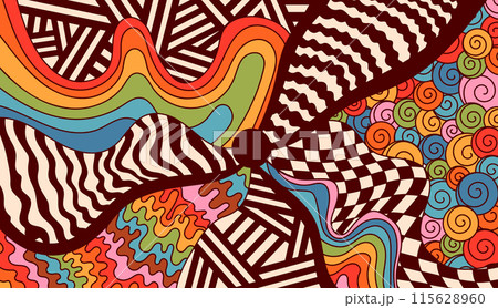 Abstract hippie decor. 115628960
