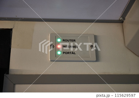 Train wifi internet indicator lights 115629597