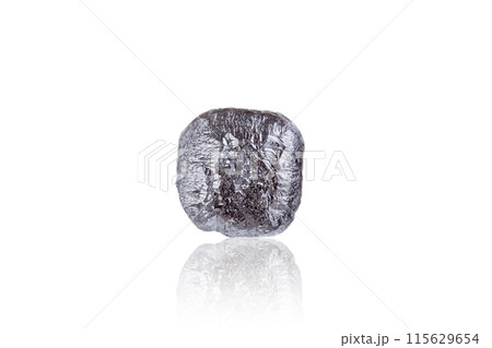 Macro mineral stone not polished diamond, on a white background, isolated on a transparent background Macro mineral stone not polished diamond, on a white background, isolated on a transparent background 115629654