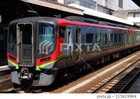 徳島駅に停車中の特急うずしお号（キハ2700系：岡山⇔徳島） 115629964