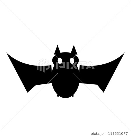 可愛いハロウィンのコウモリのイラスト 115631077