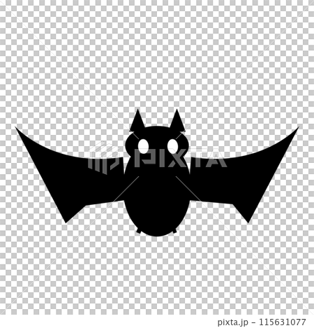 可愛いハロウィンのコウモリのイラスト 115631077