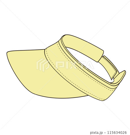 yellow sun visor for golf players yellow sun visor for golf players 115634026