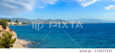 Summer sea coast (Halkidiki, Greece). Summer sea coast (Halkidiki, Greece). 115635333