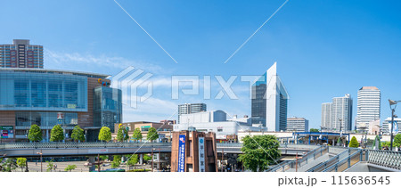 「埼玉県」JR川口駅前の風景 東口 「埼玉県」JR川口駅前の風景 東口 115636545