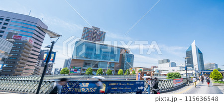 「埼玉県」JR川口駅前の風景　東口 115636548