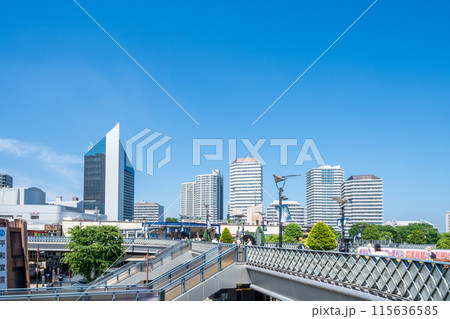 「埼玉県」JR川口駅前の風景 東口 「埼玉県」JR川口駅前の風景 東口 115636585