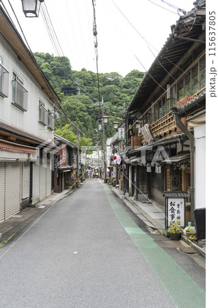 奈良　長谷寺門前町の町並み 115637805