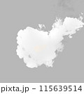 White smoke puff isolated on transparent background. Effective texture of steam, fog, cloud, smoke. PNG 115639514