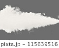 Isolated smoke PNG. White smoke texture on a transparent black background 115639516