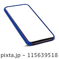 Mockup smartphone screen. Transparent and Clipping Path isolated for Infographic Business web site design app  115639518