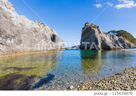 岩手県宮古市 三陸の絶景 浄土ヶ浜 岩手県宮古市 三陸の絶景 浄土ヶ浜 115639870