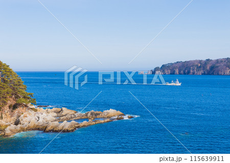 岩手県宮古市　三陸の絶景　浄土ヶ浜 115639911