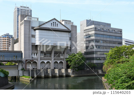 葭川排水機場と都川 千葉市風景 葭川排水機場と都川 千葉市風景 115640203