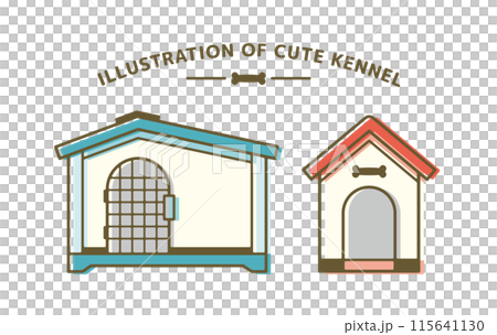 可愛的三角屋頂狗屋材料套裝 115641130