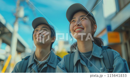 作業員の男女 115641833