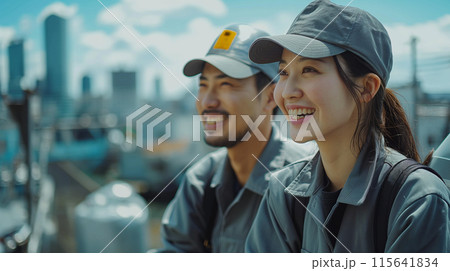作業員の男女 作業員の男女 115641834