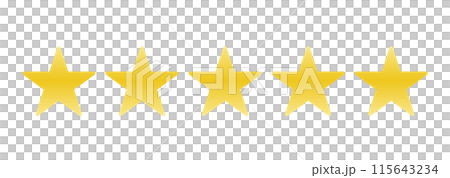 簡單的金色五星標記 115643234