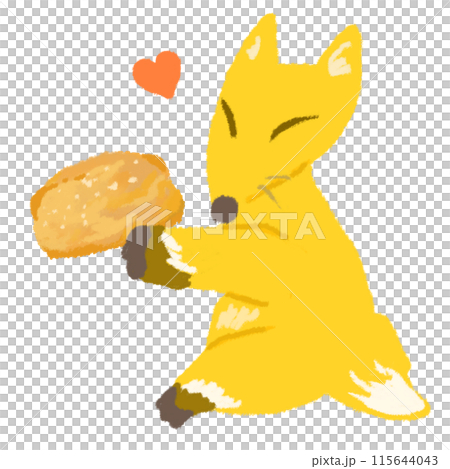 拿著關東袋形稻荷壽司的狐狸 拿著關東袋形稻荷壽司的狐狸 115644043