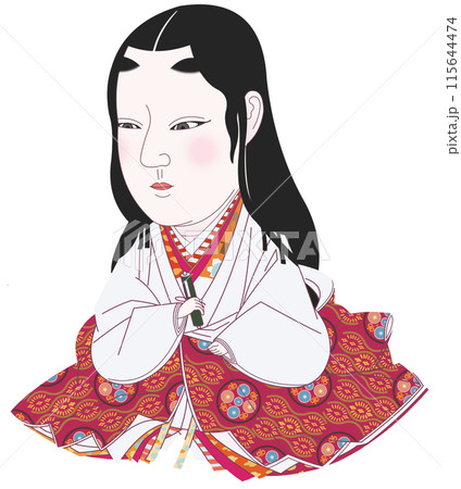 お市の方　肖像画デフォルメ　アイコン 115644474