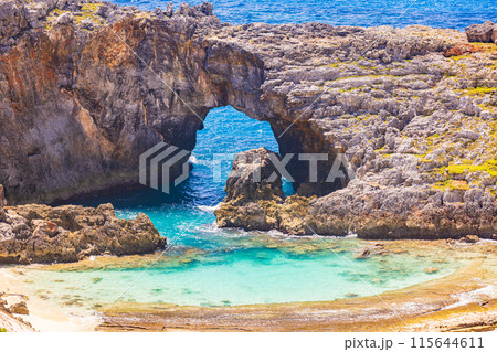 小笠原諸島・父島　南島の絶景風景 115644611