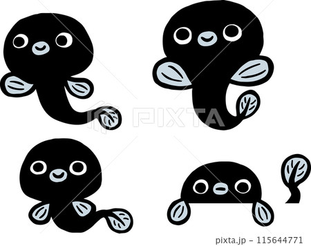 可愛いウナギのキャラクター 可愛いウナギのキャラクター 115644771