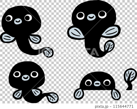 可愛いウナギのキャラクター 可愛いウナギのキャラクター 115644771