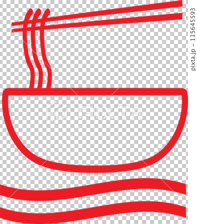 The Noodles logo or icon for food concept. The Noodles logo or icon for food concept. 115645593