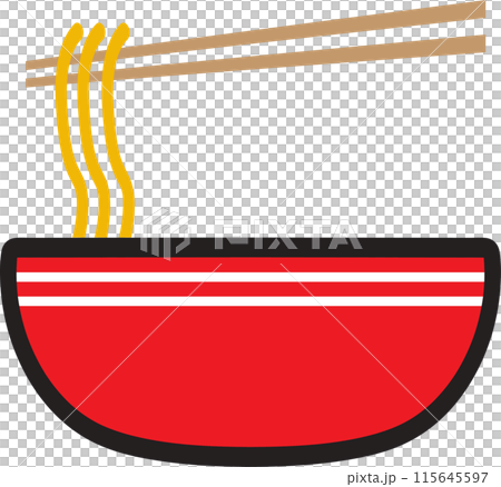 The Noodles logo or icon for food concept. 115645597