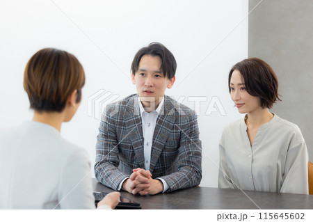 ミーティングする男女 115645602